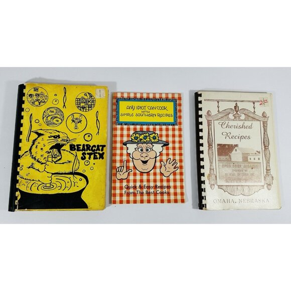 Cookbooks Vintage Spiral Bound Fundraiser Classic Recipes Cooking 1980s Kitchen - Picture 1 of 16